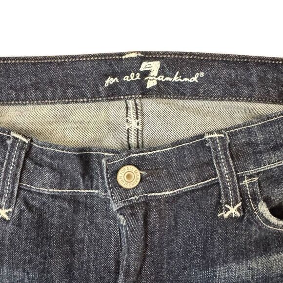 7 for All Mankind Bootcut Jeans Dark Wash Size 31 - Picture 3 of 5